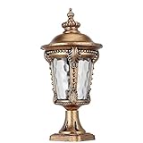 ★ Elija esta farola exterior para exteriores para iluminar cualquier área exterior, su estilo de farol antiguo y su distintivo poste de puerta agregarán un elemento decorativo a cualquier propiedad.