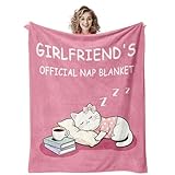 Quilazy Girlfriend Gifts, Gift for Girlfriend, Christmas/Anniversary/Valentine Day/Birthday Gifts for Her Girlfriends Birthday, Cute Romantic I Love You Sorry for Her Women Blanket 60'X50'