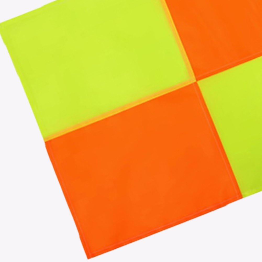 4 Pièces Drapeaux De Coin De Terrain De Football Drapeau De Juge De Touche Drapeaux De Coin De Football Drapeaux D'arbitre Drapeaux De Coin D'entraînement pour Match De Football