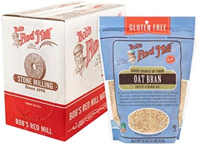 Bob's Red Mill Gluten Free Oat Bran, 16oz (4 Pack)