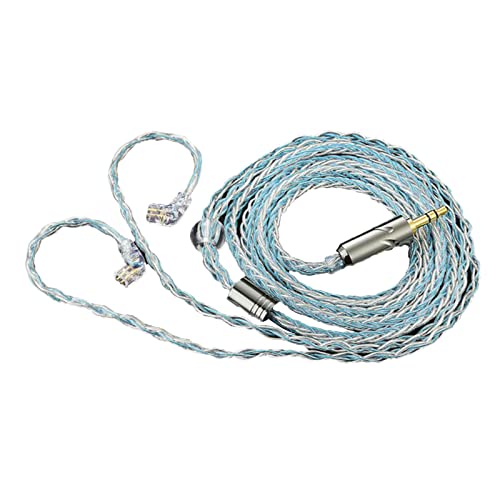 Câble casque 2 broches tressé en cuivre OFC pour un son haute fidélité pur