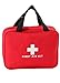 PAXLee Folding First Aid Bag Empty First Aid Tote Medical Storage Bag Red Foldable Bag for Emergency First Aid Kits First Aid Kit Empty (Red with Size 9.8x7.1x3.1Inch)