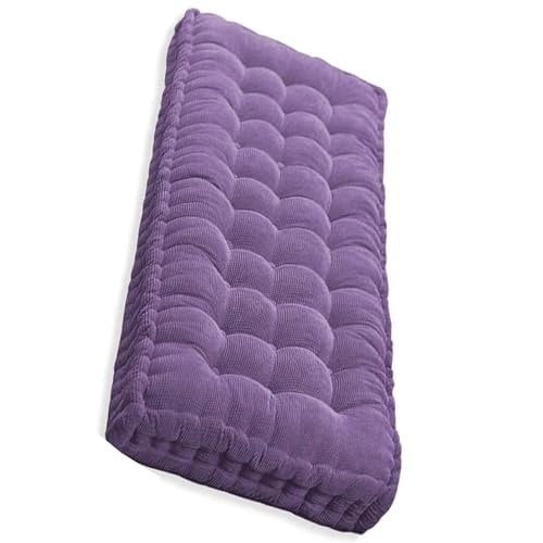 Coussin de banc de jardin violet de 40x40 cm assise et dossier