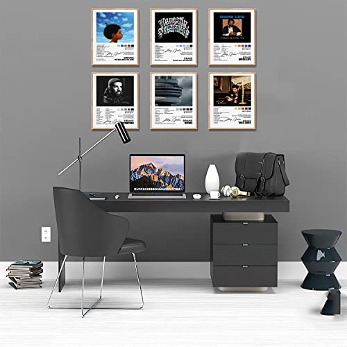 Aedurfh Drake Poster Views Poster Scorpion Music Album Poster Cover Signed Limited Poster Canvas Wall Art Room Aesthetics For Girl And Boy Teens Dorm Decor 8X10 Inch Unframed #TOP1
