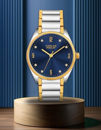 Image of Carlos Philip Axis Series Luxury Analog Watch for Men | Stainless Steel Strap | Japanese Miyota Movement | Stylish Water-Resistant Classic Timepiece