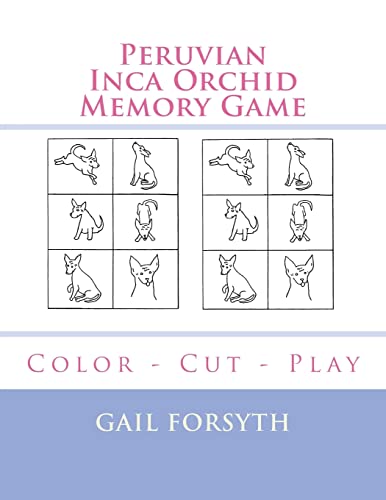 Peruvian Inca Orchid Memory Game: Color - Cut - Play