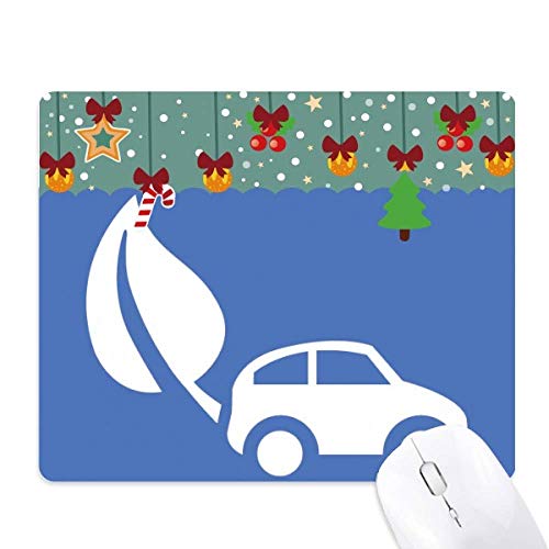 Tapis de souris en caoutchouc Leaf Energy Vehicles Noël protection environnement tapis bureau