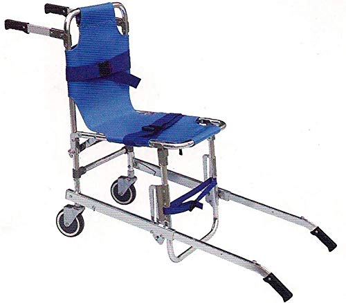 GLJY Silla de Escalera, EMS Emergencia 4 Ruedas Ambulancia Bombero Evacuación Silla...