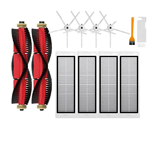 Compatible With Xiaomi Roborock S5 S502-00 S502-02 S5 Max S6 S6 MaxV S6 Pure E4 E5 Robot Vacuum Spare Parts Main Side Brush Hepa Filter Mop ( Color : Set H )