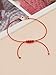 SHINUS BOHO Heart Initial J Bracelet for Women Men,Handmade Boho Gold Plated J Red String Adjustable Bracelet Fashion Birthday Jewelry Gift Friendship for Her