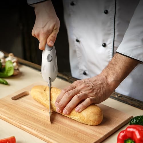 Image of Homaider Replacement Blades for Electric Knife - Compatible EK-100 Only - 2 Stainless Steel Serrated Blades