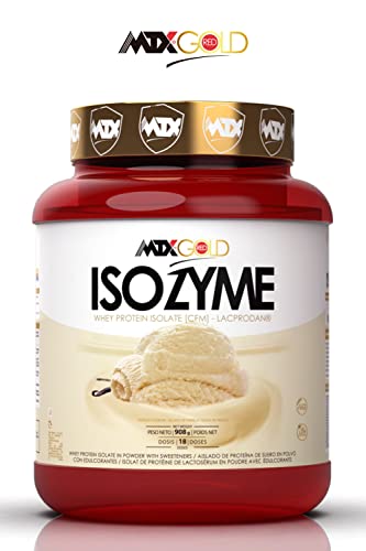 MTX nutrition ISOZyme [1,814 Gramos] 4 Lbs. | HELADO DE VAINILLA, es un suplemento de Aislado de Suero Premium (CFM) | Ultra-Microfiltrado | de Proteína de Suero de absorción rápida