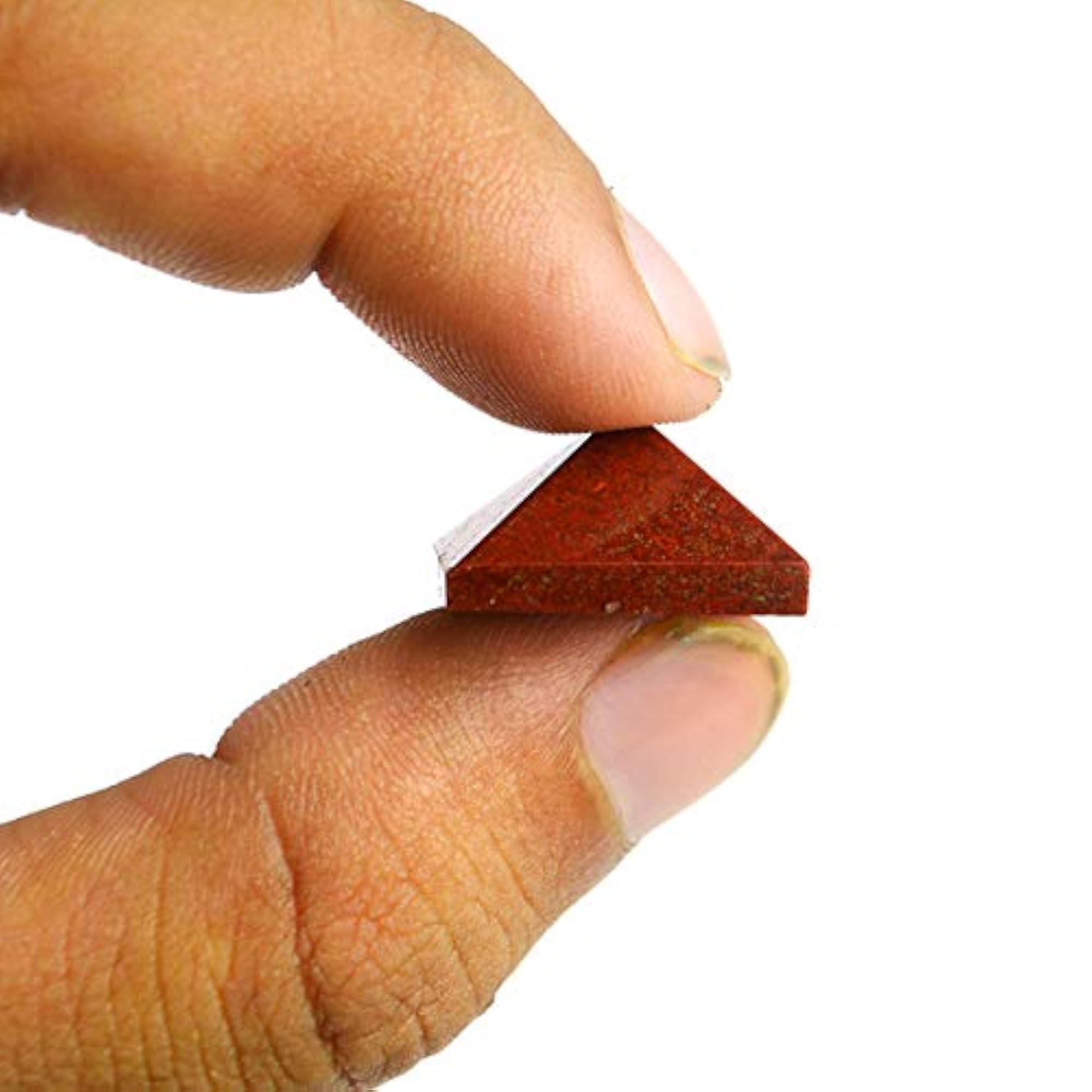 Natural Red Jasper Pyramid for Reiki Healing