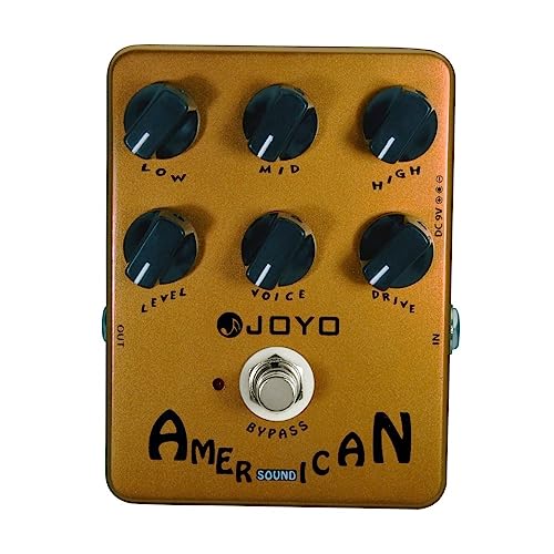 Image of JOYO British Rock Amp Simulator & Preamp Guitar Pedal, 6-Knob Control with Built-in Cab Sim for Electric Guitar, Bypass (AC Tone JF-13)