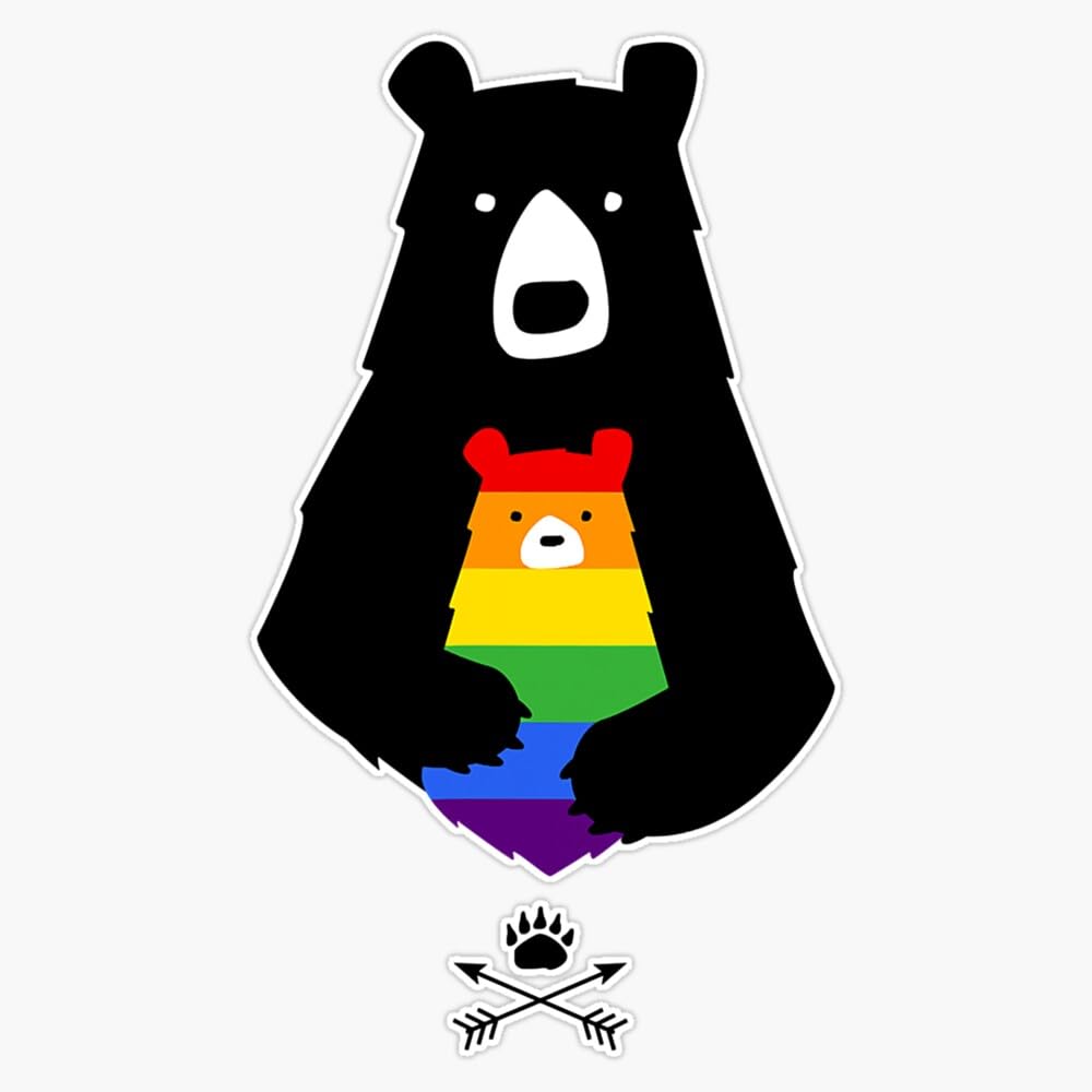 LGBT Mom Mama Bear LGBT Mothers Bumper Sticker Vinyl Decal 5"