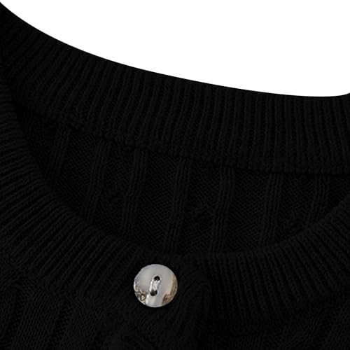 Girls Cardigan Sweater Long Sleeve Buttons Down Solid Color Stretchy Knit Fall Winter Coats3