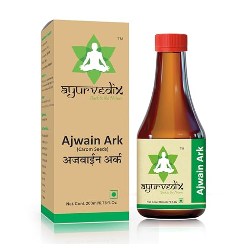 Image of Ajwain Ark 200 ml | Natural Ajwain (Carom Seeds) Hydrosol | Supports Digestion, Gut Health & Bloating Relief | Herbal Digestive Tonic | Ayurvedic Formula | FSSAI Certified