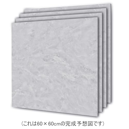 TACHIO フロアタイル 置くだけ 接着剤不要 フローリングシート 大理石 18枚 約1畳 厚手1.5mm クッションフロア 防水 防炎 模様替え 賃貸OK DIY 初心者OK 床材 304.8x304.8mm の商品画像 4