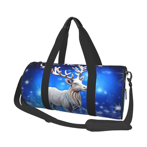 Sac de sport en toile orné d'un renne en cristal élégant