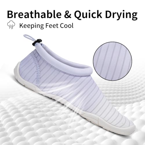 Image of Mishansha Womens Barefoot Water Shoes Wide Toe Box Swim Shoes Quick Dry Non Slip