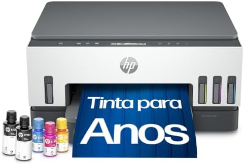 Impressora Multifuncional HP Smart Tank 724 Tanque de Tinta Colorida Wi-Fi Scanner Duplex. Funções: Imprimir, Copiar, Digitalizar. Cor: Branco (2G9Q2A)