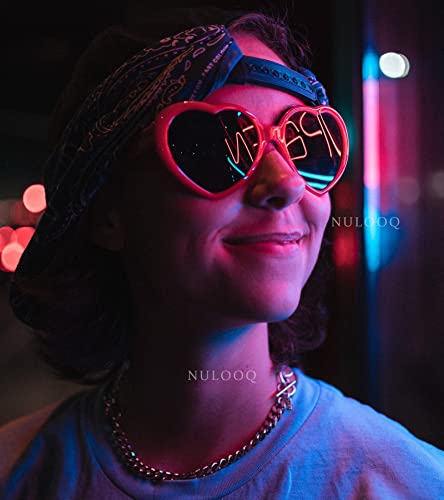 Nulooq Polarized Heart Shaped Sunglasses For Women Retro Fashion Large Frame Lovely Style With 100% Uv Protection (Red Frame/Gray Lens) #TOP1