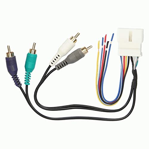 Carxtc Stereo Wire Harness with multiple colored wires