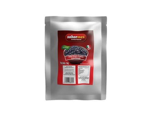 SABORMEX Frijoles Negros Enteros. Pouche 1kg