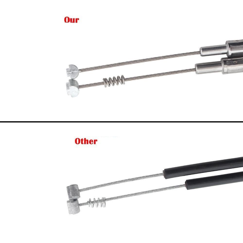 Freno Cable Compatible con Harley FLH FLT FXD FLST FXST 1996-2010 Accesorios de Motocicleta Cable Acelerador 90cm 110cm 130cm Cable Acelerador(130CM BK)