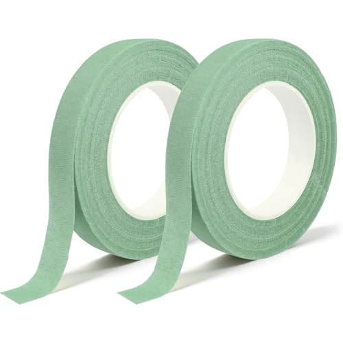 Florist Floral Tape for Easter Craft Wedding Bouquet Wrapping, 2 Pack Cyan