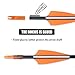 BOWSOUL 28“ Archery Arrows Training Practice Target Arrows for Kids Youth or Beginners Safe Blunt Points Durable Shaft on Recurve Bows Youth Bow and Longbows(Pack of 12) (Orange White)