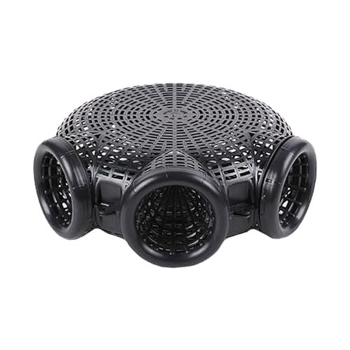 Gogogmee Portable EEL Basket 12.20X10.62X3.93 Inch Lightweight Crab Shrimp Lobster Fishing Trap Bait Net Easy to Use Durable for Freshwater Saltwater