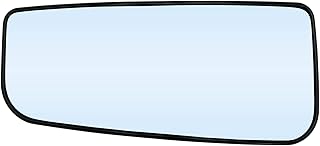 Driver Left Side Heated Lower Mirror Glass Replacement for 2015-2022 Ford F150 F250 F350 F450 F550 Super Duty Truck Mirror - Side View Heated Convex Mirror with Rear Holder FL3Z17K707V