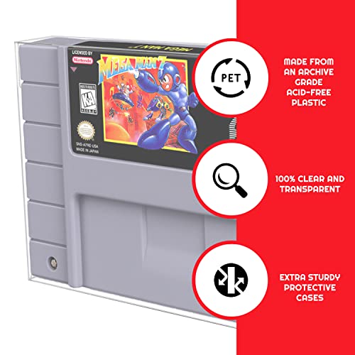 image for SNES Games Cartridge Protector Compatible for Super Nintendo SNES Game