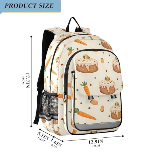 Sac à dos motif gâteau imprimé sans couture, design unique et coloré - 2