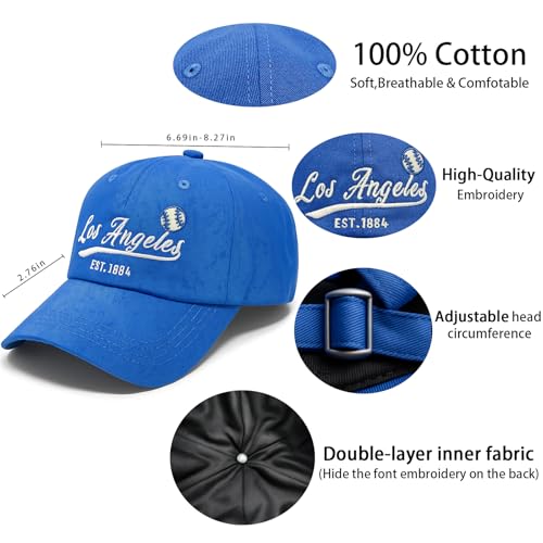 Image of Cap Hat Classic Vintage Embroidered Hat Cap for Men Women Teenager Cap Adjustable