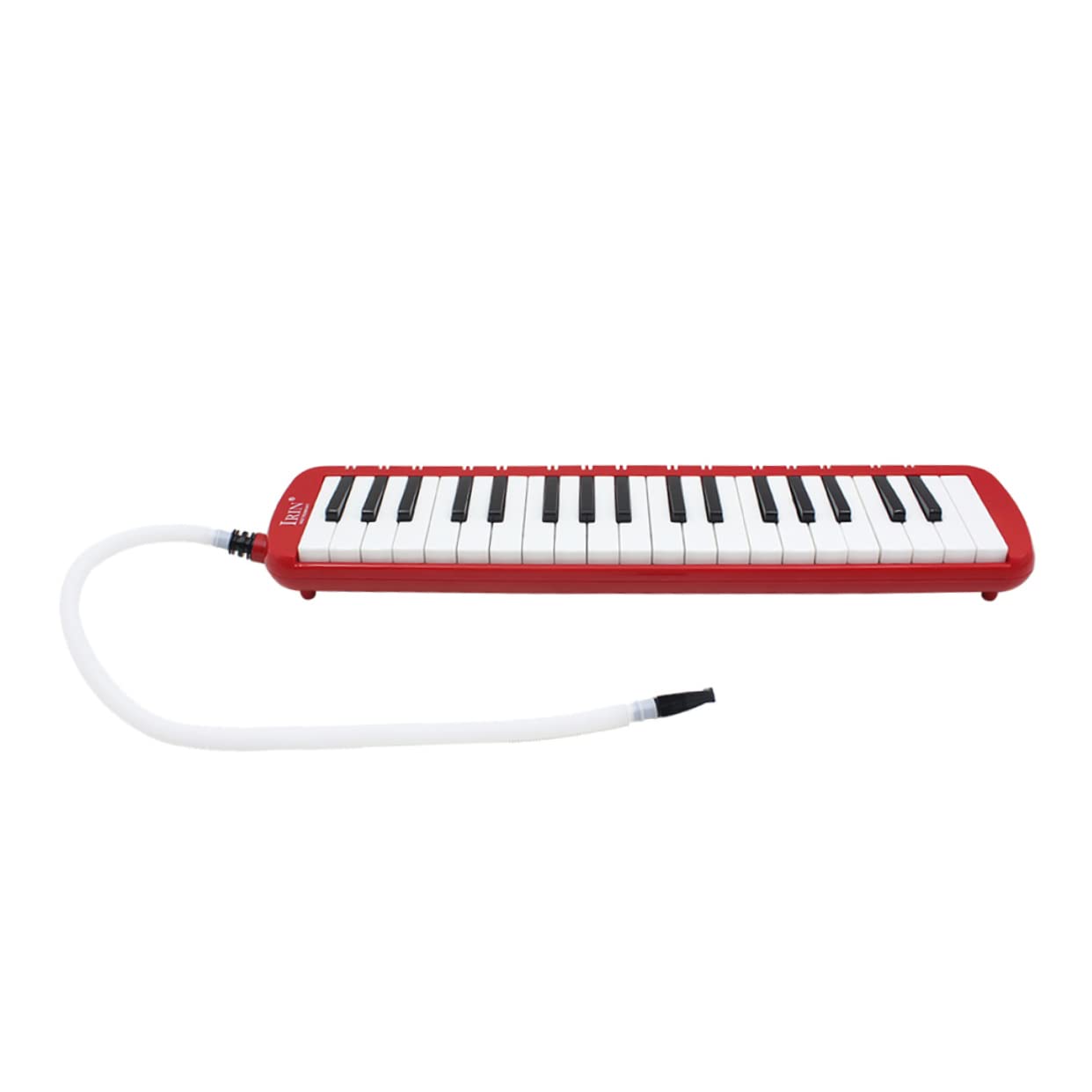 Melodica 37 Tasti Rossa in Abs con Custodia Integrata | Trasporto e Conservazione Facili, senza Batterie, per Principianti e Amanti della Musica