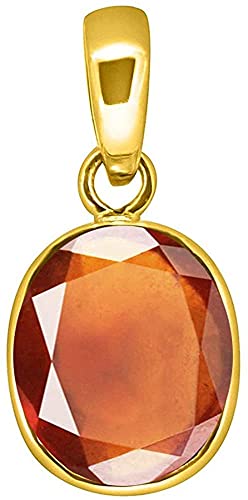 Pendentif Hessonite pierre de grenat naturelle pour l'ancrage et la méditation