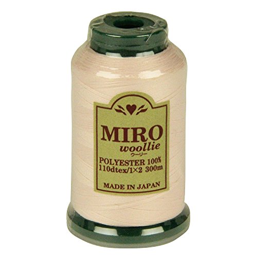 ミロ(MIRO) ウーリー ミシン糸 家庭用 110dtex 300m巻 色番号24 ポリエステル100% 熱や水に強い 日本製