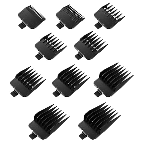 FADEKING 10 Professional Hair Clipper Guards Cutting Guide from 1/16inch to 1inch(1.5-25mm), fits for most popular hair clippers image 4