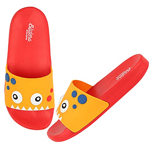 Image of URJO Kids's Sliders /Slippers Lightweight Super Flexible Arch Support Durable Anti Skid & Stylish Dailywear Sliders /Slippers for Boy's & Girl's