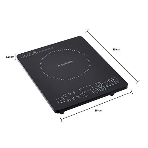 AmazonBasics Induction Cooktop with Touch Panel 2000 Watt