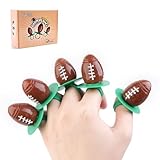 Football Ring Lollipops, Individually Wrapped Suckers Bulk for Tailgates, Football Snacks for Birthday Team Party Favors,18 Count
