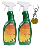 ILODA Einkaufswagenchip Smiley + 2x 750ml Ameisenspray vertreibende Wirkung PT 19 Repellent ohne...