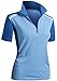 CLOVERY Women's Active Wear Short Sleeve Zipup POLO Shirt