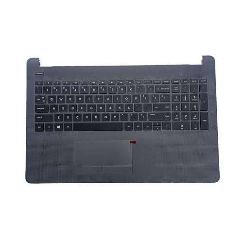 D-KXCPELE Replacement for HP Probook 250 255 256 G6 Laptop Upper Case Palmrest with Non-Backlit Keyboard & Touchpad Assembly 929906-001 Grey