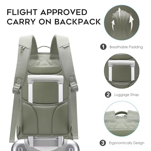 Image of Red Lemon BANGE Captain Business Smart Backpack Waterproof fit 15.6 Inch Laptop Backpack, Travel Durable Backpack for Men and Women (Grey - Version 2.0)