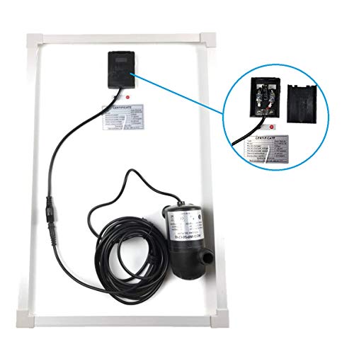 Aeo 20W Solar Water Pump Kit: Dc Brushless Submersible Water Pump 410Gph With 18V 20W Solar Panel For Solar Fountain, Fish Pond, And Aquarium (No Backup Battery) #TOP4