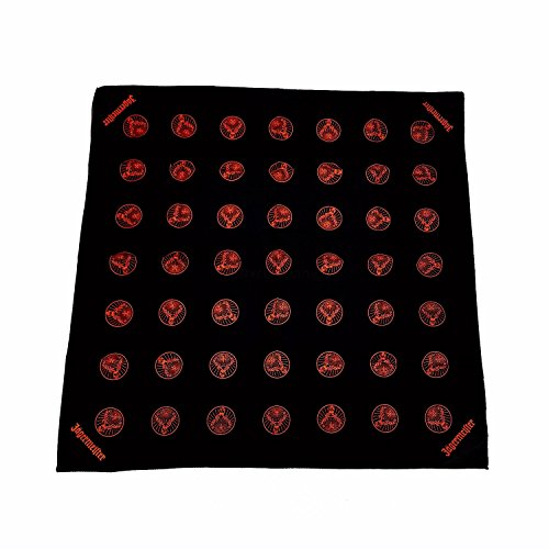 Preisvergleich Produktbild Jägermeister Tuch Halstuch Bandana Tischdecke Kopftuch schwarz orange 68 x 68 cm - 100 Prozent Polyester