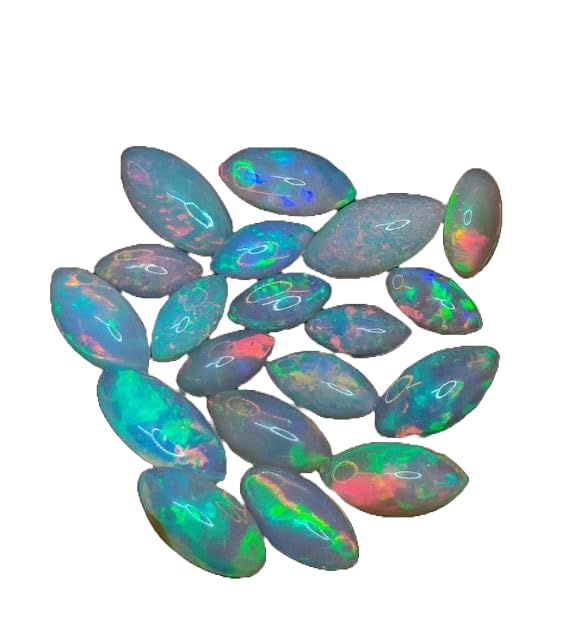 Opale éthiopienne AAA cabochon ovale multi-fire pour la haute joaillerie
